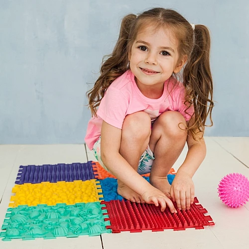 Масажний килимок-пазл Мега мікс (12 шт)
