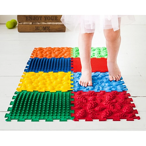Масажний килимок-пазл Мега мікс (12 шт)