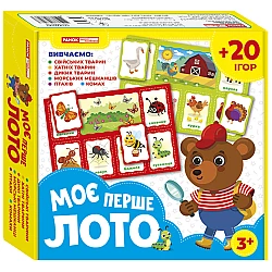 Настольная игра лото Изучаем животных 