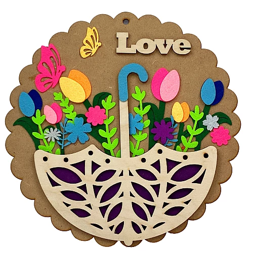 Набір для творчості аплікація з фетру Love