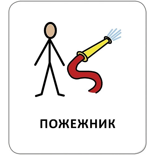 Набір карток з піктограмами Люди навколо (укр / англ)