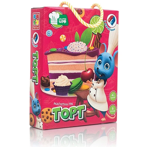 Развивающая магнитная игра Торт