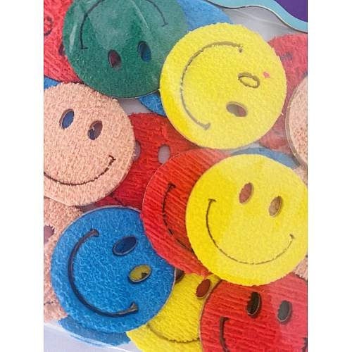 Набір для творчості наліпки махрові смайлики (20 шт)