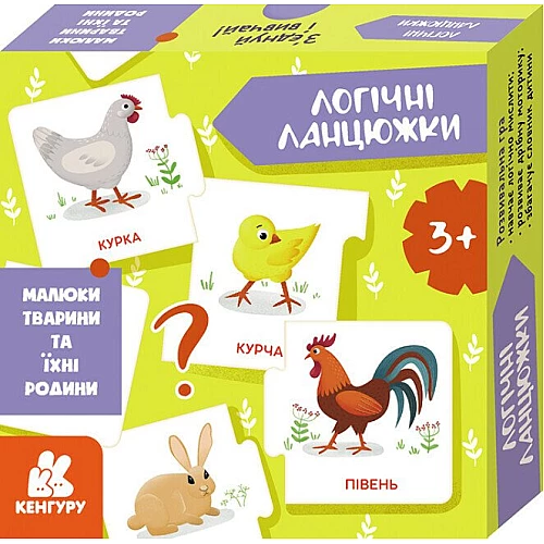 Розвиваючий пазл Малюки тварини та їхні родини