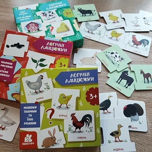 Розвиваючий пазл Малюки тварини та їхні родини