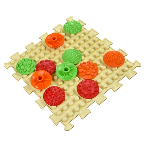 Масажний килимок Мікс пазли (4 елементи + модулі "візерунки")