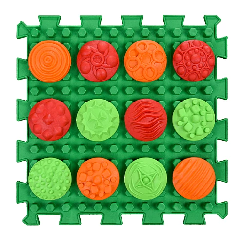 Масажний килимок Мікс пазли (4 елементи + модулі "візерунки")