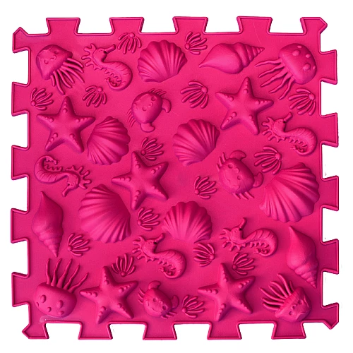 Масажний килимок-пазл Мега мікс (12 елементів оновлений)