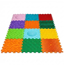 Масажний килимок-пазл Мега мікс (12 елементів оновлений)