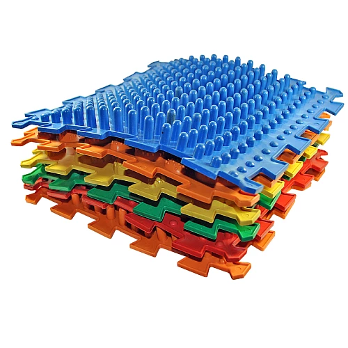 Масажний килимок-пазл Мікс пазли (9 елементів оновлений)