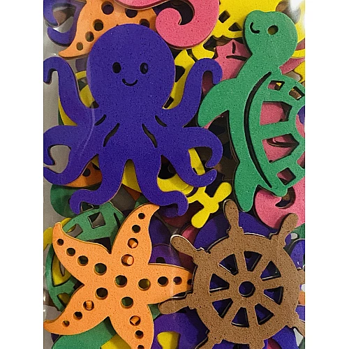 Набір для творчості м'які наліпки Морські (30 шт)