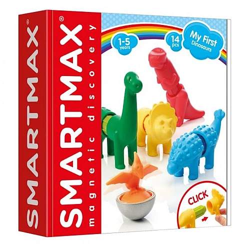 Магнитный конструктор Мои первые динозавры (14 деталей) от SmartMax