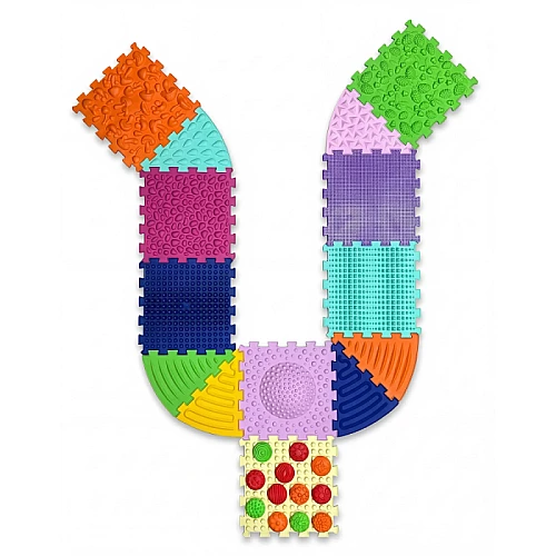 Массажный коврик-пазл Мульти Микс (8 элементов + 6 секторов)