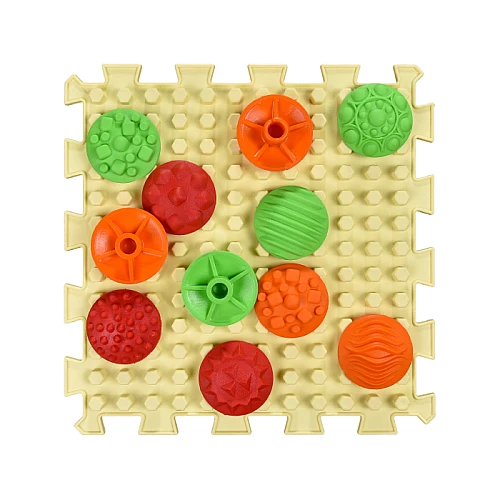 Массажный коврик-пазл Мульти Микс (8 элементов + 6 секторов)