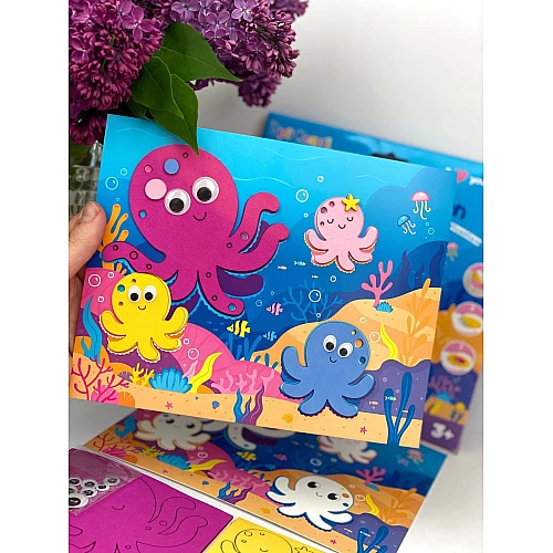 Набор для творчества Мягкая аппликация Осьминожки