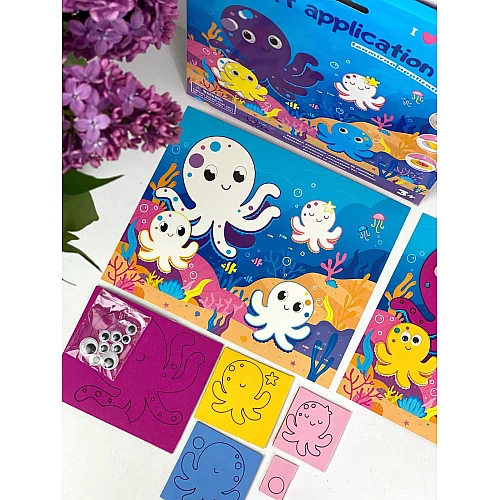 Набор для творчества Мягкая аппликация Осьминожки