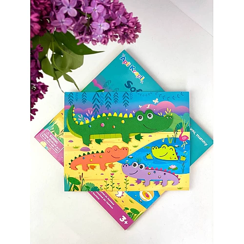 Набір для творчості м'яка аплікація Крокодили