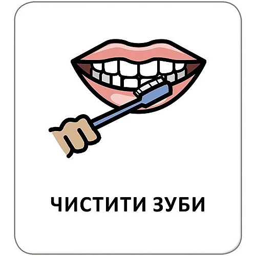 Набор карточек с пиктограммами Распорядок дня (укр / англ)