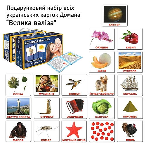 Подарочный набор карточек Домана Большой чемодан (20 комплектов)