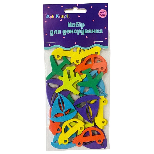 Набор для творчества наклейки Транспорт (30 шт)