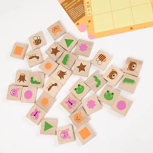 Настольная игра 3 в 1 Мемори (32 детали)