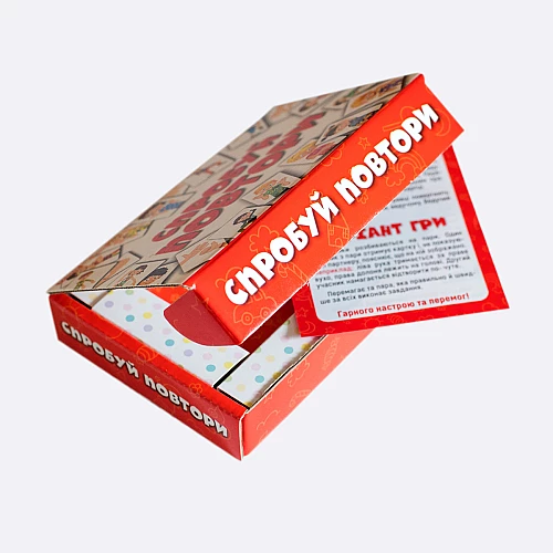 Настольная игра Попробуй повтори Настольная игра Попробуй повтори