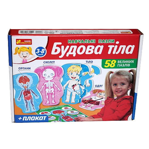 Обучающий пазл Строение тела Обучающий пазл Строение тела