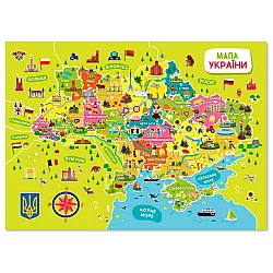 Развивающий набор пазлы Карта Украины (100 элементов)
