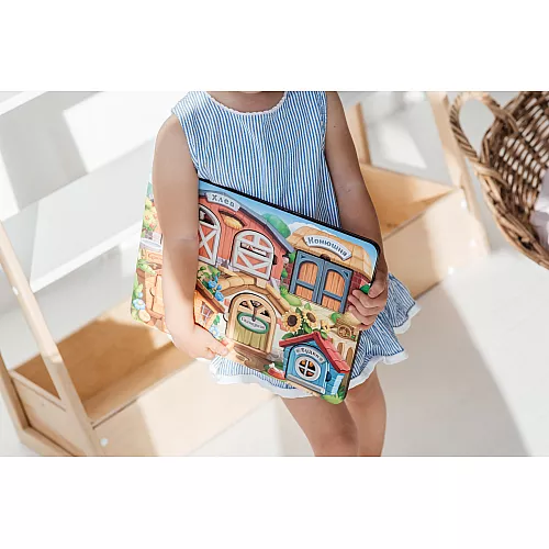 Развивающий трехслойный пазл Ферма