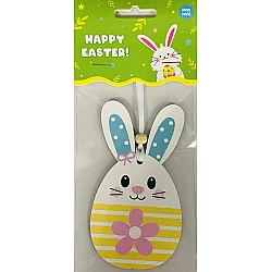 Дерев'яна підвіска Кролик з квіткою