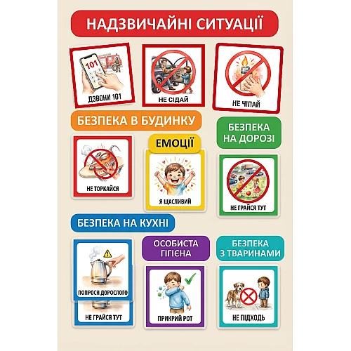 Навчальна гра Правила безпеки для дітей