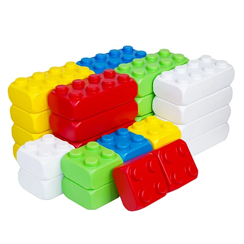 Строительный набор Разноцветные кирпичики (30 шт)