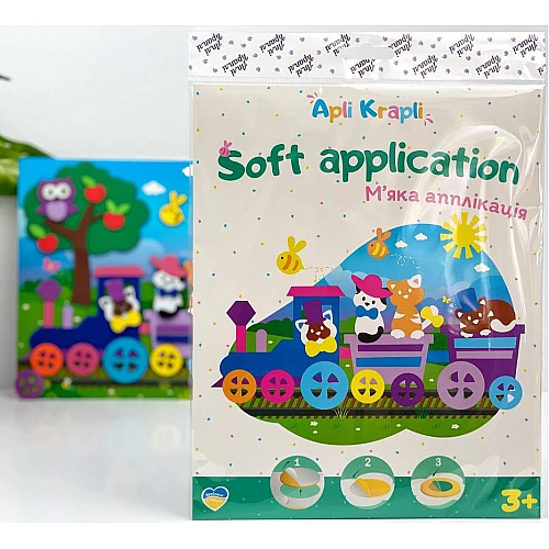 Набір для творчості м'яка аплікація Сім'я котиків