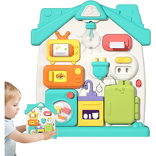 Развивающая игрушка сортер Бизиборд (звук / свет)