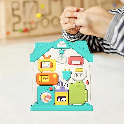 Развивающая игрушка сортер Бизиборд (звук / свет)