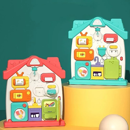 Развивающая игрушка сортер Бизиборд (звук / свет)