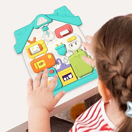 Развивающая игрушка сортер Бизиборд (звук / свет)