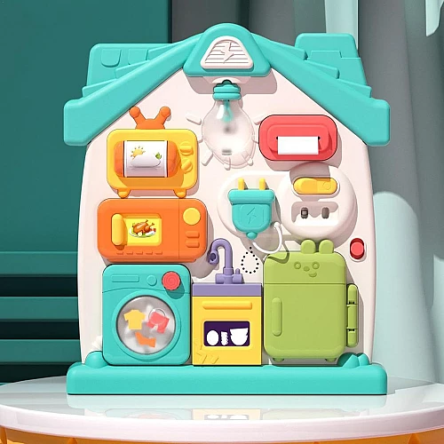 Развивающая игрушка сортер Бизиборд (звук / свет)