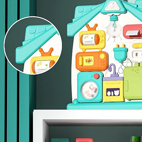 Развивающая игрушка сортер Бизиборд (звук / свет)