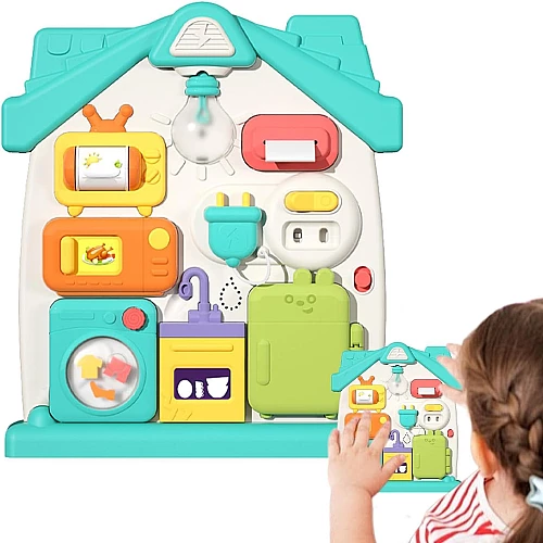 Развивающая игрушка сортер Бизиборд (звук / свет)