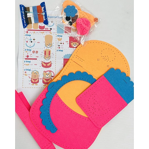 Набор для творчества сумка и кошелек из фетра Мишка