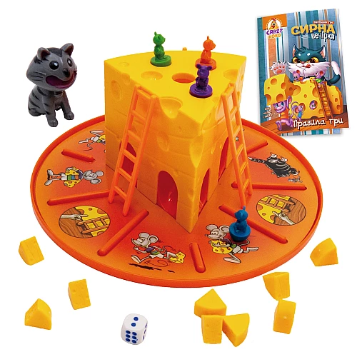 Настольная игра Сырная вечеринка (2-4 игрока) Настольная игра Сырная вечеринка (2-4 игрока)