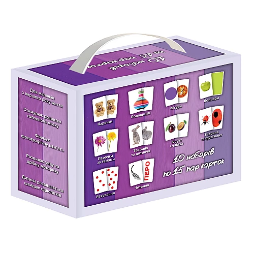 Обучающий набор карточек Чемоданчик с парочками