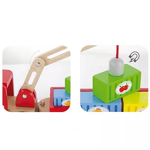 Развивающая магнитная игрушка Автокран от Viga Toys Развивающая магнитная игрушка Автокран от Viga Toys