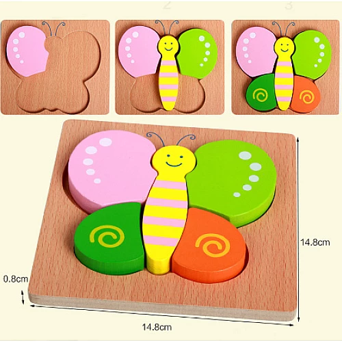 Развивающая игрушка пазл Бабочка от Obetty