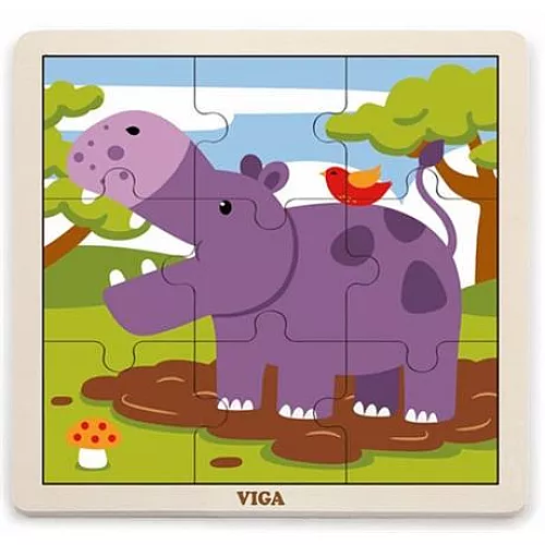 Развивающий пазл Бегемот от Viga Toys Развивающий пазл Бегемот от Viga Toys