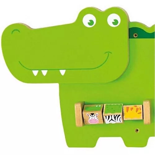 Развивающий бизиборд Крокодил от Viga Toys Развивающий бизиборд Крокодил от Viga Toys