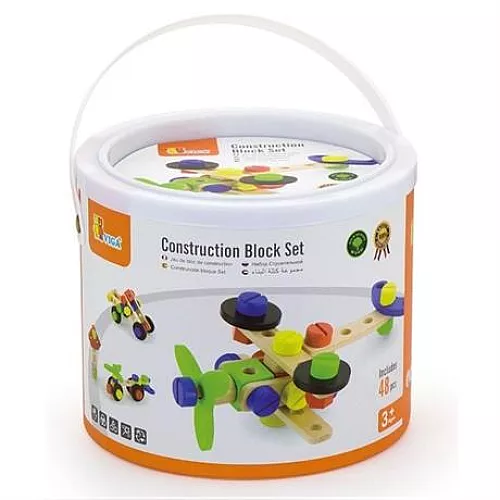 Будівельний набір Кольоровий конструктор (48 деталей) від Viga Toys