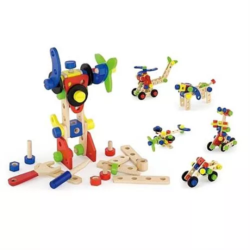 Строительный набор Конструктор (68 деталей) от Viga Toys Строительный набор Конструктор (68 деталей) от Viga Toys