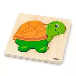 Развивающая игрушка пазл Черепашка от Viga Toys